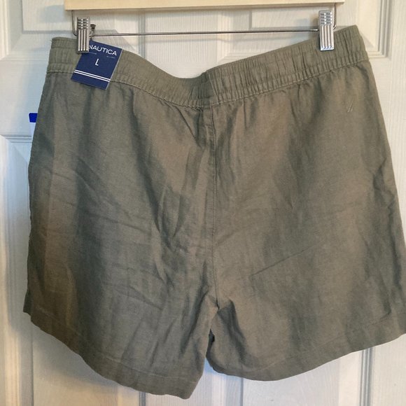 Nautica Green Linen Shorts - NWT - Picture 7 of 10